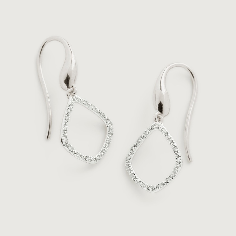 Monica Vinader Riva Kite Diamond Earrings